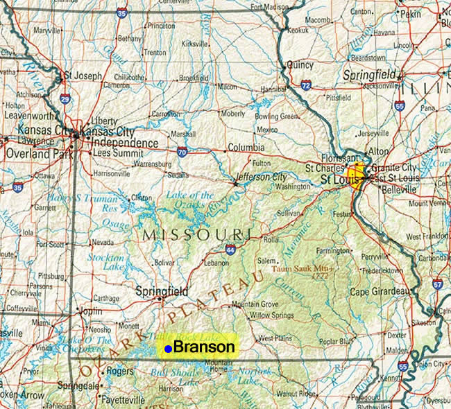 United States Map Missouri
