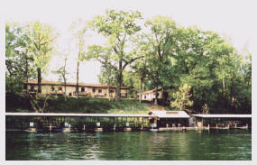 Riverlake Resorts Boat Dock on Lake Taneycomo