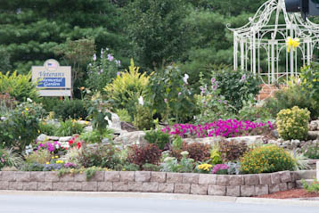 Veteran's Memorial Garden deciated to America's Veterans.