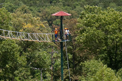 Zipline views in Branson MO