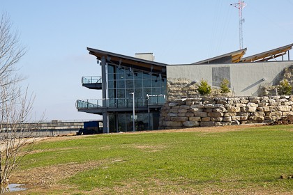 ETable Rock Lake Visitors Center West side construction 1