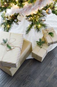 gifts under christmas tree
