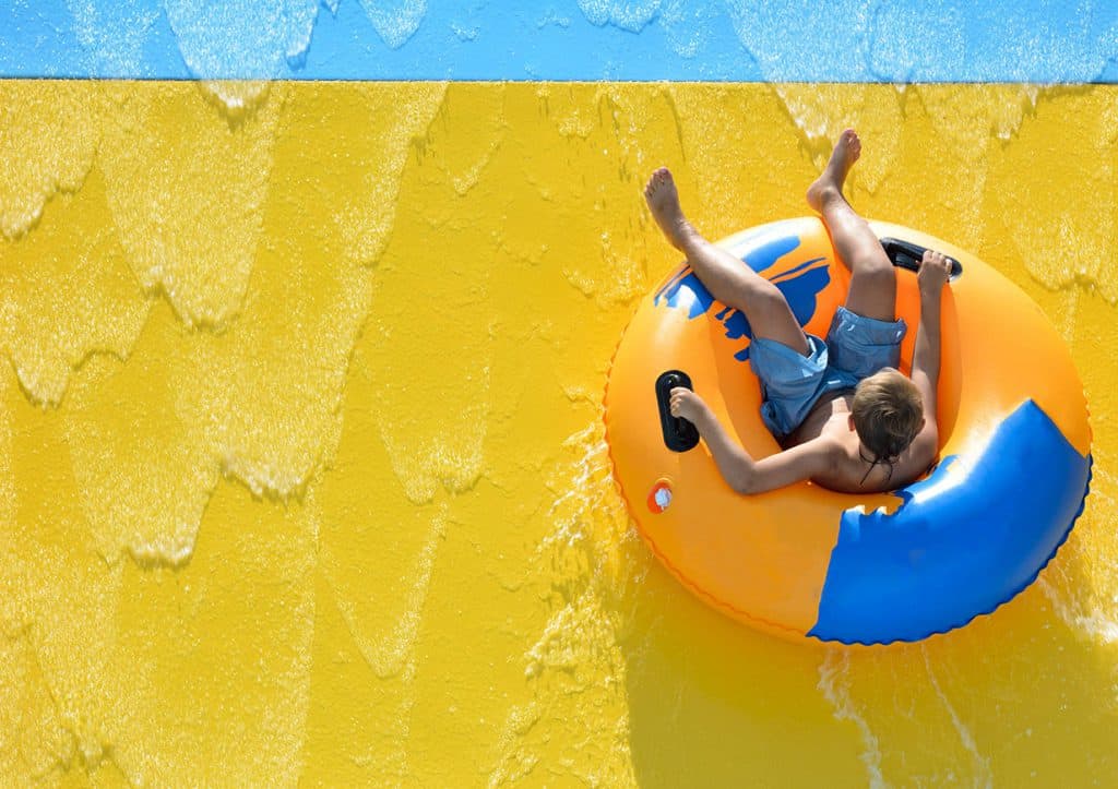 Staying cool at the water park