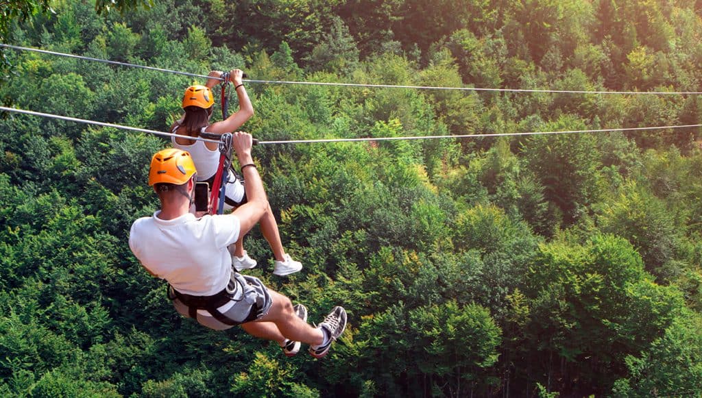 Zipline fun in the Ozark Mountains