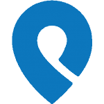 Blue location marker