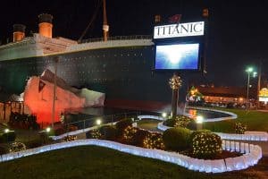 Titanic Museum Attraction lights your way!