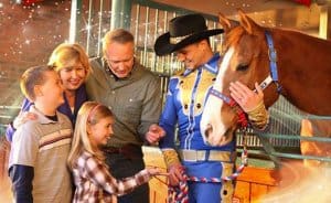 Two "stars" of Dolly Parton's Stampede Dinner Attraction!