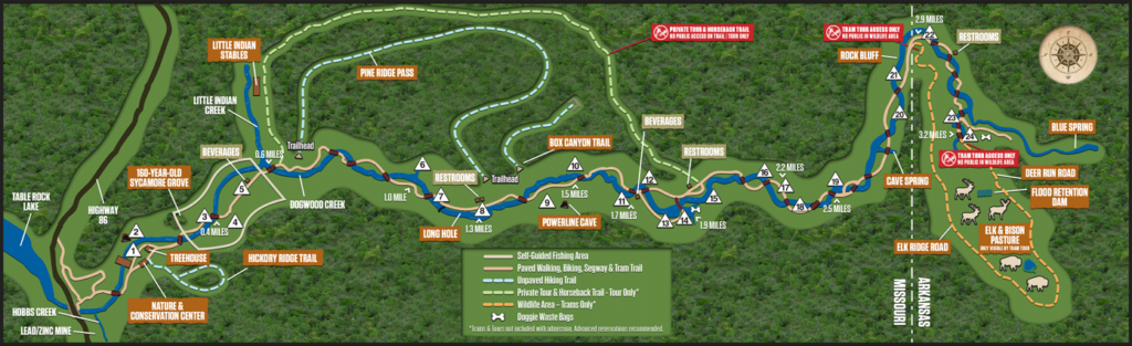 Dogwood Canyon Missouri Map