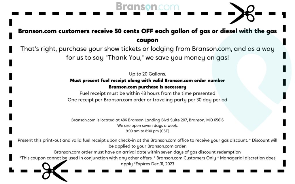 Branson MO Gas Discount and Savings
