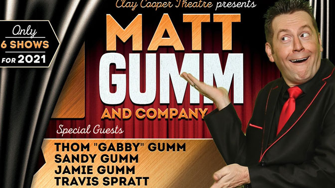 Matt Gumm in Branson MO Clay Cooper Theatre