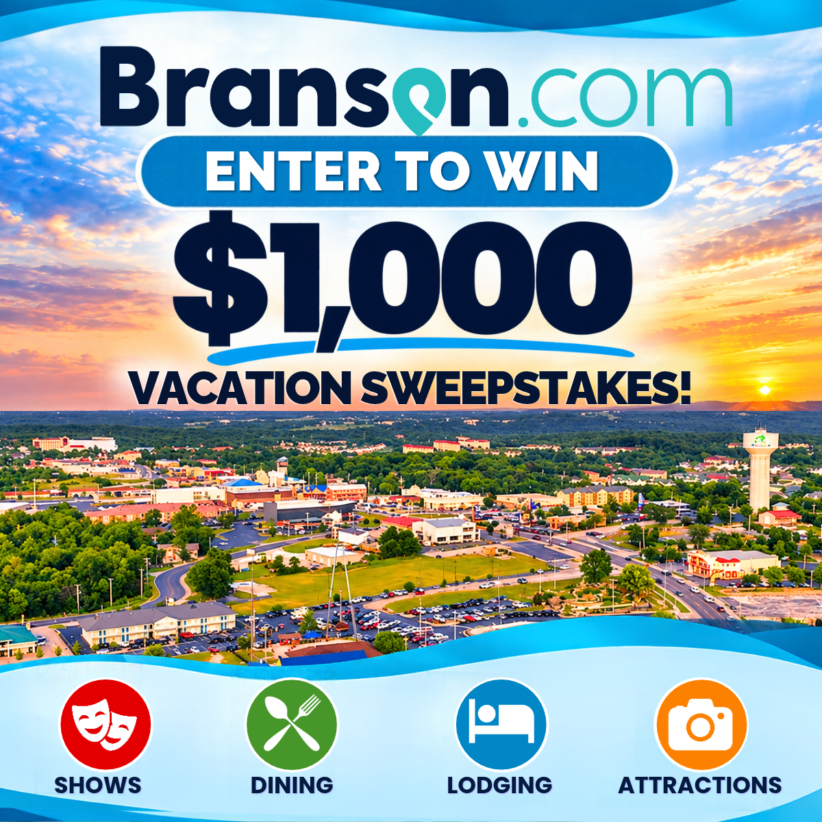 Promo banner for Branson.com: 'Enter to Win  alt=